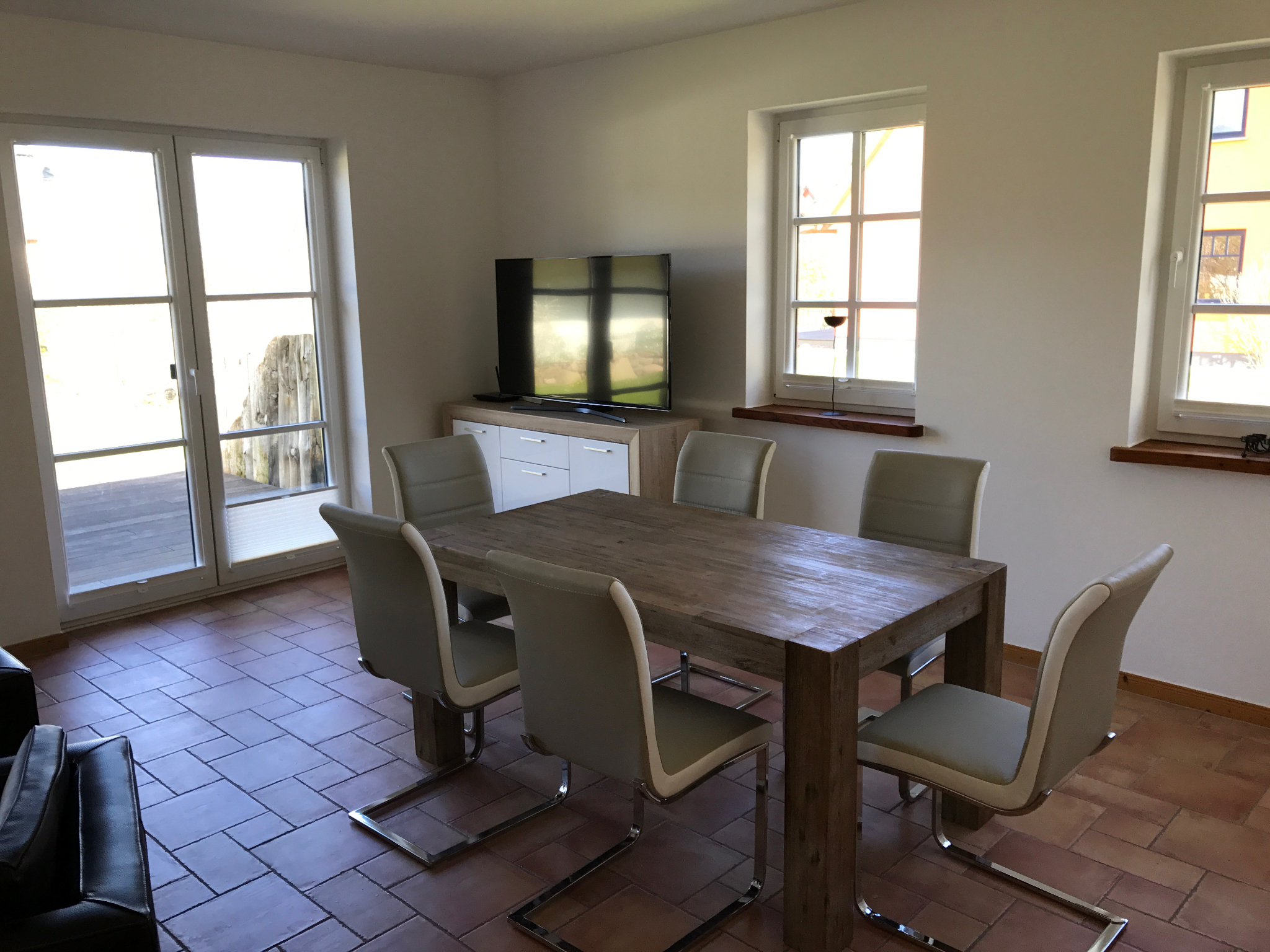 Ferienhaus Nordwind Wohnzimmer
