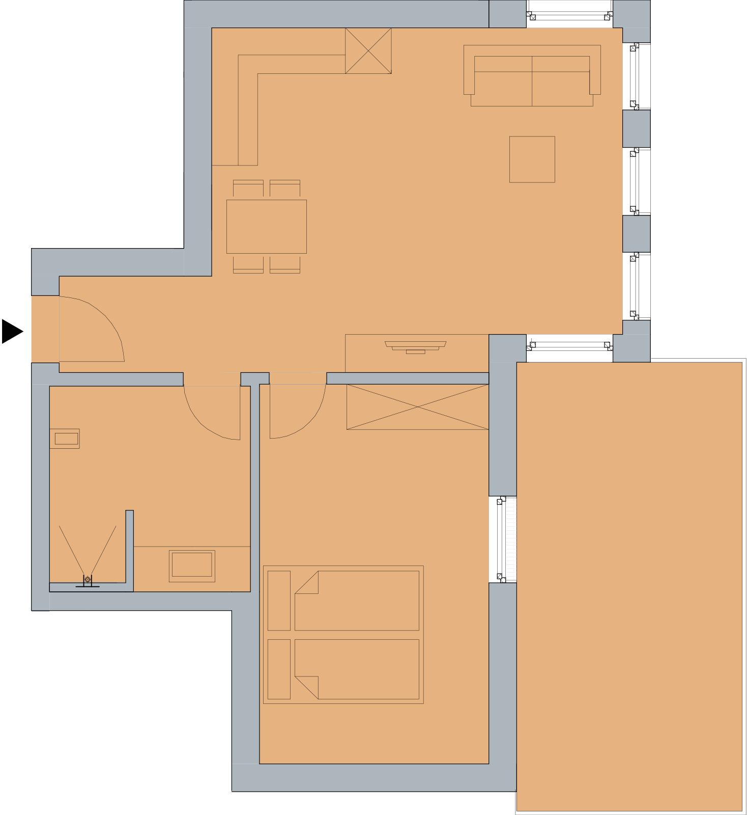 Grundriss Namenlos FeWo2