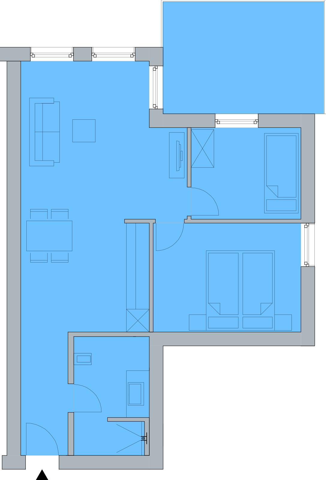 Grundriss Namenlos FeWo4