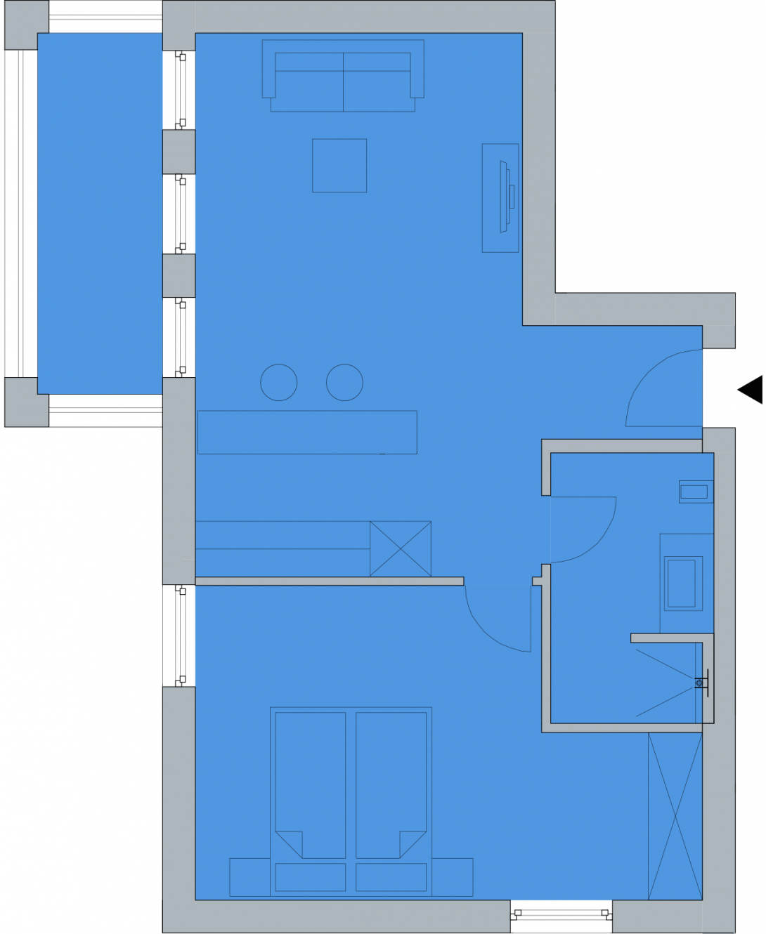 Grundriss Namenlos FeWo5