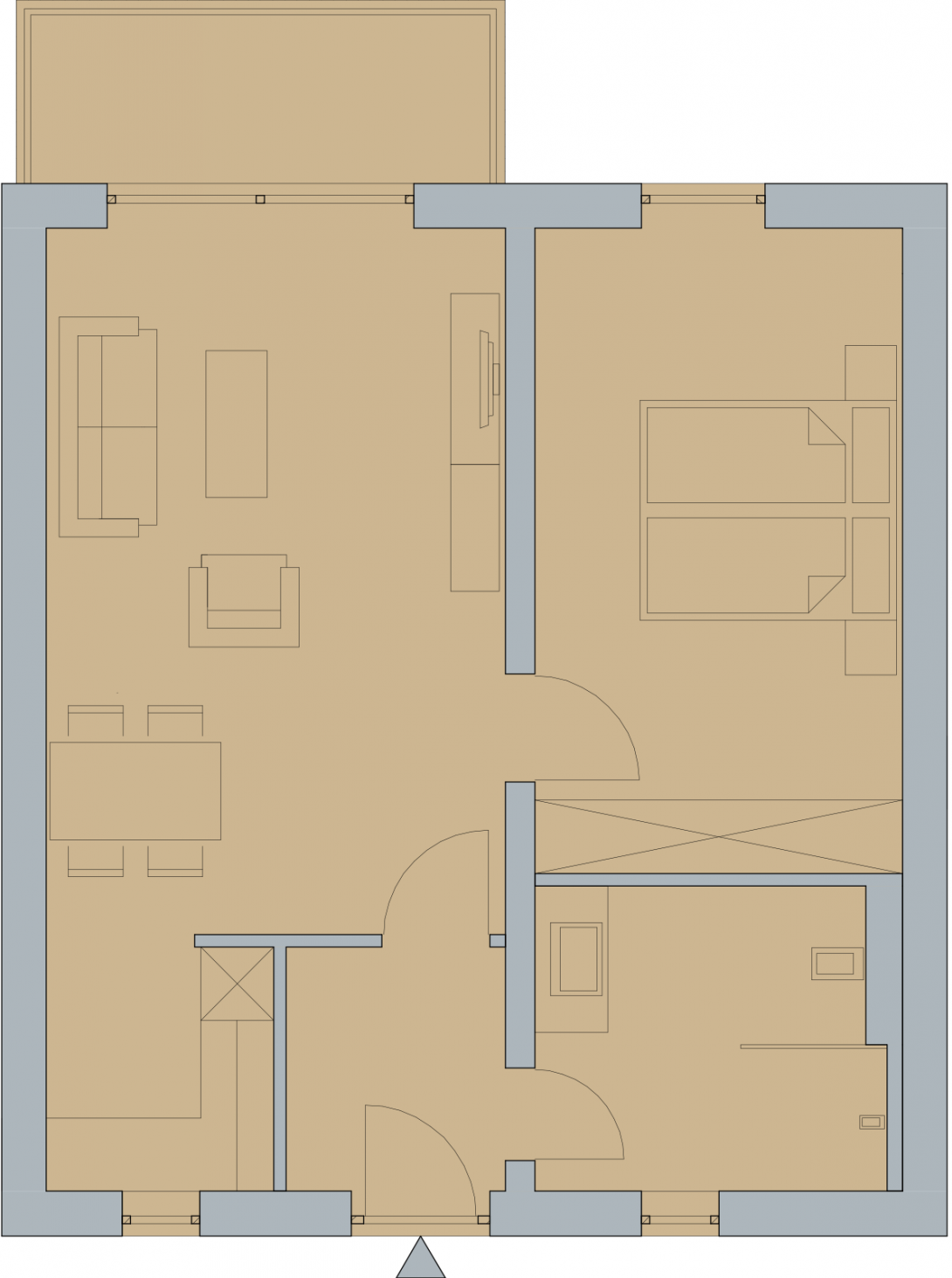 Grundriss Zeitlos Fewo7